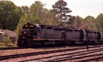 SBD 3630 leads two other SD45's northbound